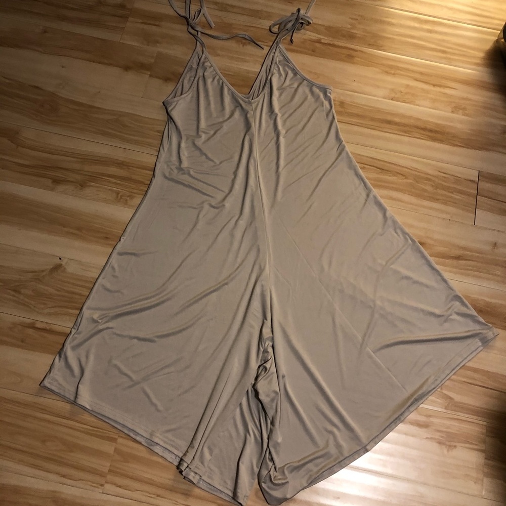 Lightweight taupe romper